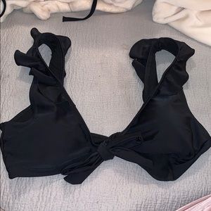 Missguided Frill Tie Bikini Top